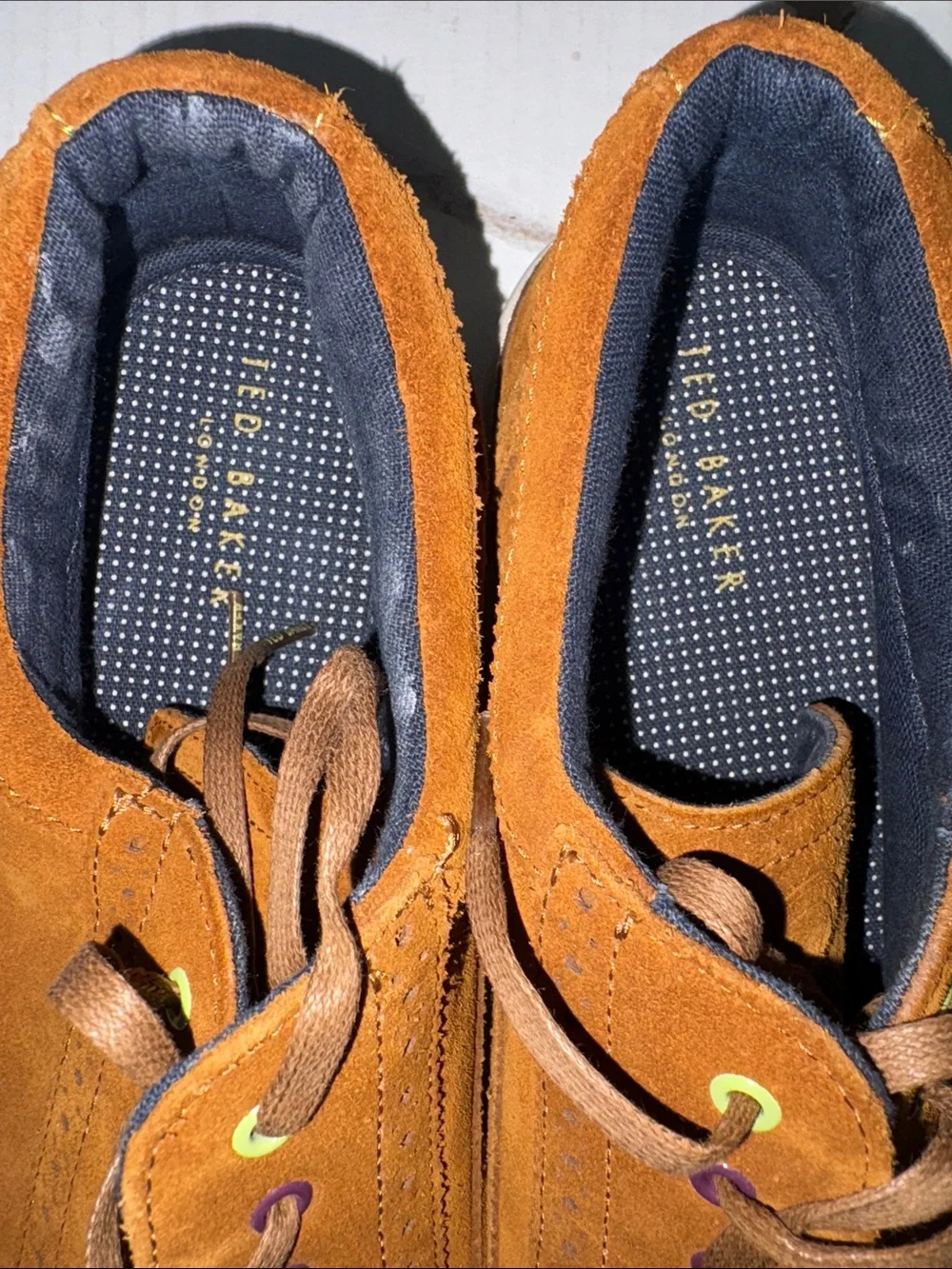 Men's Suede Casual Wingtip Sneakers - Brown